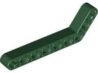 Technic Beam 1 x 9 Bent (7 - 3) Thick in Dark Green