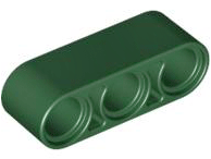 Technic Beam 1 x 3 Thick in Dark Green
