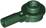 Plate Special Round 1 x 1 with Hollow Stud and Horizontal Bar 1L in Dark Green