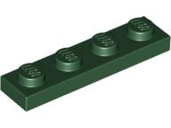 Plate 1 x 4 in Dark Green