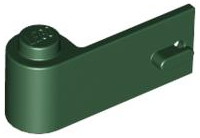 Door 1 x 3 x 1 Left in Dark Green