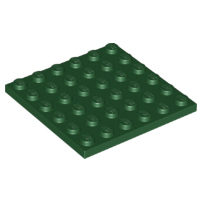Plate 6 x 6 in Dark Green