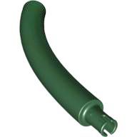 Animal Body Part / Plant, Tail / Neck / Branch / Trunk, Middle Section with Pin, Round Pin Hole in Dark Green