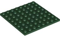 Plate 8 x 8 in Dark Green