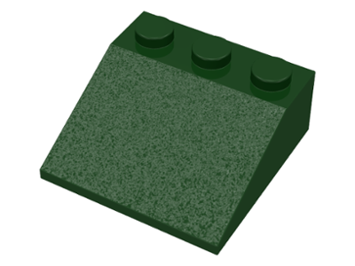 Brick Sloped 33° 3 x 3 in Dark Green