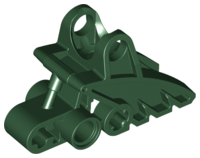 Large Figure Foot, with Ball Joint Socket 2 x 3 x 5 in Dark Green