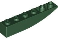 Brick Curved Inverted 6 x 1 in Dark Green