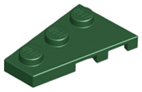 Wedge Plate 3 x 2 Left in Dark Green