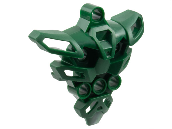 Large Figure Skeletal, Torso with 6 Holes (Matoran) in Dark Green