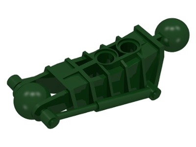 Large Figure Skeletal, Limb, with 2 Ball Joints (Toa Metru) in Dark Green