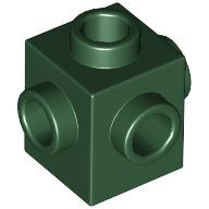 Brick Special 1 x 1 Studs on 4 Sides in Dark Green