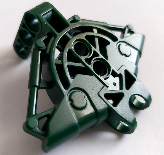 Large Figure Skeletal, Torso, Upper, with Ball Socket (Vahki) in Dark Green