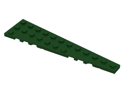 Wedge Plate 12 x 3 Right in Dark Green