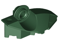 Large Figure Foot, with Rotation Joint Ball Half [Vertical Side] in Dark Green