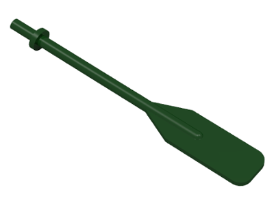 Equipment Oar / Paddle with Bar Handle in Dark Green