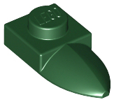 Plate Special 1 x 1 with Tooth in Dark Green