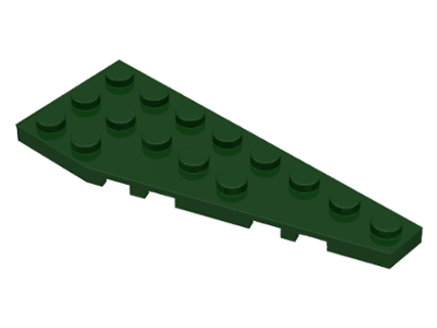 Wedge Plate 8 x 3, 22° Right in Dark Green