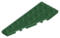 Wedge Plate 8 x 3, 22° Left in Dark Green