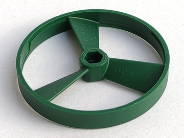 Large Figure Spinner / Propeller without Code (Rhotuka) [Plain] in Dark Green