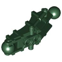 Large Figure Skeletal, Limb, Angular with 2 Ball Joints (Toa Hordika) in Dark Green
