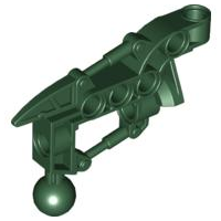 Large Figure Skeletal, Limb, Angular with Ball Joint (Toa Hordika) in Dark Green
