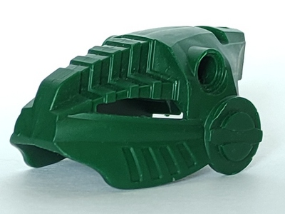 Large Figure Head Toa Hordika Matau in Dark Green