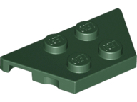 Wedge Plate 2 x 4 in Dark Green