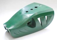 Animal Body Part, Snake / Serpent Head 'Midgard Serpent' in Dark Green