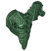 Large Figure Torso Cover, Armour, Toa Inika (Type 2) [Plain] in Dark Green