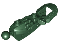 Large Figure Skeletal, Limb, with 2 Ball Joints (Toa Inika) in Dark Green