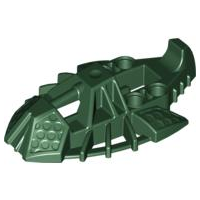 Large Figure Foot, Toa Inika Elliptical in Dark Green