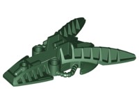 Large Figure Foot, Piraka Mechanical in Dark Green