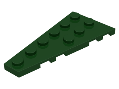 Wedge Plate 6 x 3 Left in Dark Green