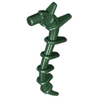Plant / Creature Body Part, Vine / Tail / Tentacle / Bionicle Spine, Spiky in Dark Green