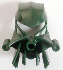 Large Figure Mask Zatth in Dark Green