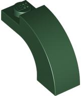 Brick Arch 1 x 3 x 1 2/3 Curved Top in Dark Green