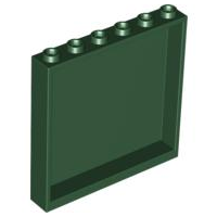 Panel 1 x 6 x 5 in Dark Green