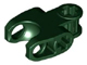 Technic Axle Connector 2 x 3 with Ball Socket, Closed Sides, Squared Ends in Dark Green