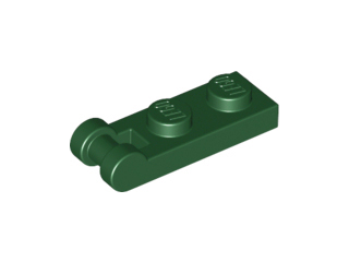 Plate Special 1 x 2 with Handle on End [Closed Ends] in Dark Green