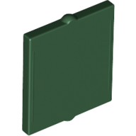 Glass for Window 1 x 2 x 2 Flat in Dark Green
