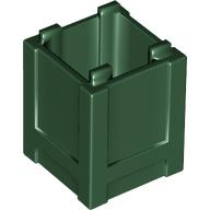Container Box 2 x 2 x 2 - Top Opening in Dark Green