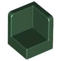 Panel 1 x 1 x 1 Corner in Dark Green