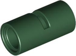 Technic Pin Connector Round [Slotted] in Dark Green