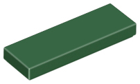 Tile 1 x 3 in Dark Green
