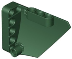 Technic Panel Fairing #13 Large Short Smooth, Side A in Dark Green