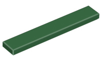 Tile 1 x 6 with Groove in Dark Green