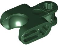 Technic Axle Connector 2 x 3 with Ball Socket, Closed Sides in Dark Green