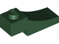 Brick Curved, 3 x 1 with 1/3 Inverted Cutout in Dark Green
