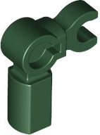 Bar Holder with Clip and 90° Angle (Mechanical Leg) in Dark Green