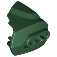 Large Figure Limb Cover, Size 3, Armor with Ball Joint Socket in Dark Green